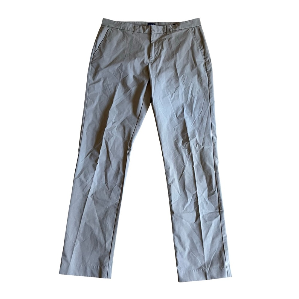 J.Crew Thompson Flex Pants Mens 34x34 Tan Tapered Fit Performance Chinos Khakis